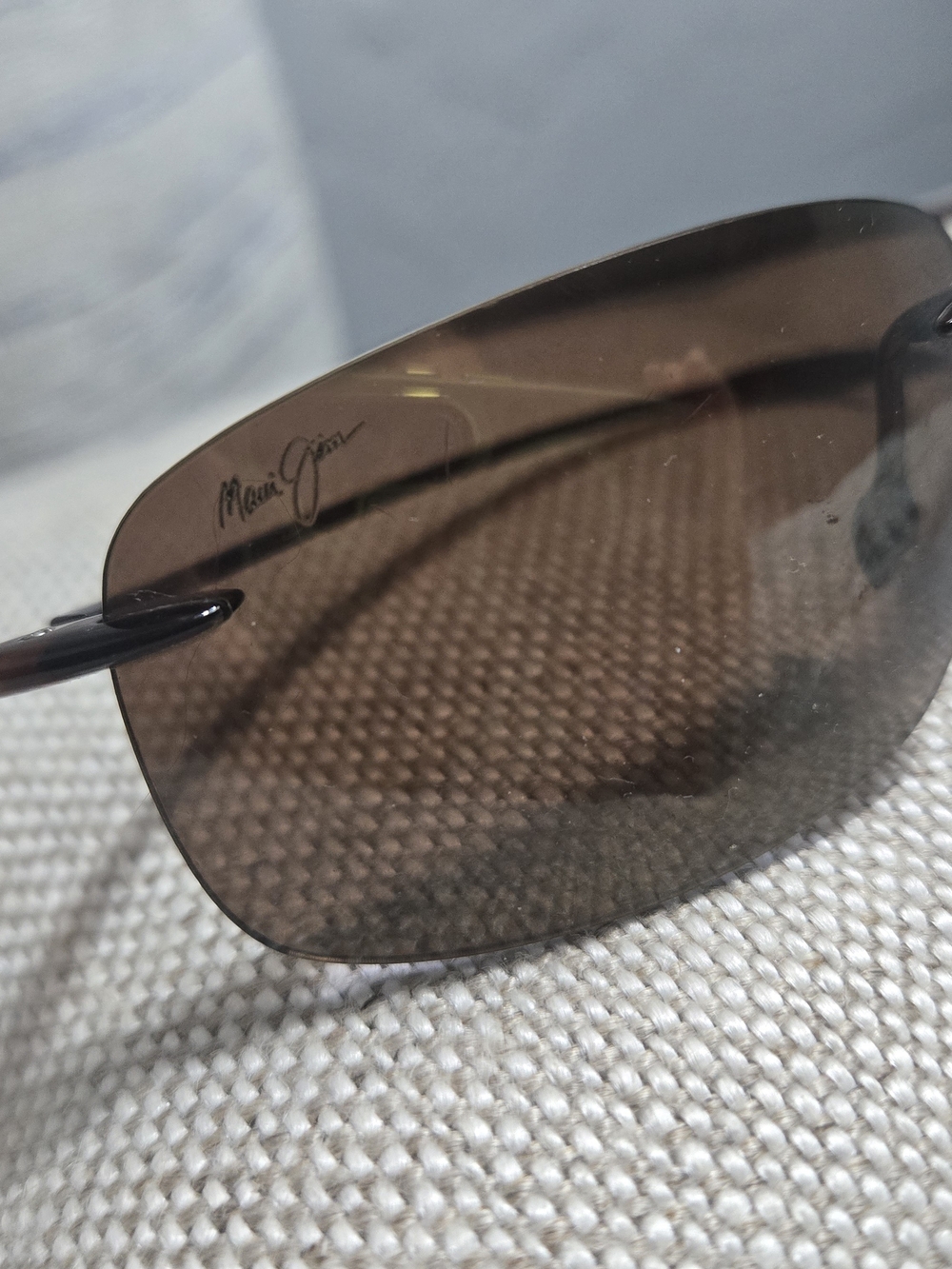 Maui Jim Rimless Sunglasses - Brown Lenses